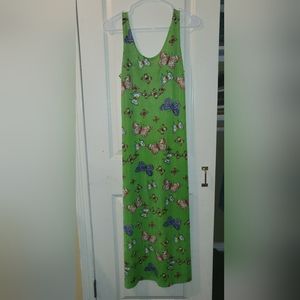 Vintage 90s butterfly Maxy dress